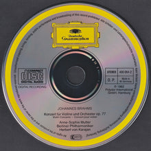 Load image into Gallery viewer, Brahms* - Anne-Sophie Mutter · Berliner Philharmoniker · Herbert von Karajan : Violinkonzert = Violin Concerto = Concerto Pour Violon (CD, Album)