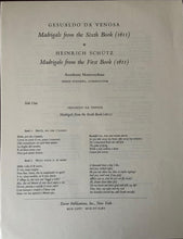 Charger l'image dans la galerie, Gesualdo Da Venosa* - Accademia Monteverdiana : Madrigals from the Sixth Book - Schutz: Madrigals from the First Book (LP, Album)