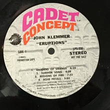 Load image into Gallery viewer, John Klemmer : Eruptions (LP, Album, Promo)