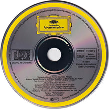 Load image into Gallery viewer, Albinoni* · Pachelbel* / Bach* · Vivaldi* · Mozart* / Gluck* / Berliner Philharmoniker · Herbert von Karajan : Albinoni: Adagio · Pachelbel: Canon / Bach: Air · Vivaldi: La Notte · Mozart: Serenata Notturna / Gluck: Reigen Seliger Geister = Dance Of The Blessed Spirits (CD, Album, Pol)