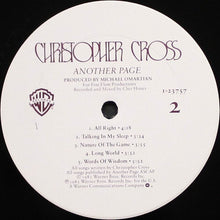 Load image into Gallery viewer, Christopher Cross : Another Page (LP, Album)