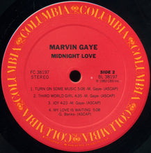 Load image into Gallery viewer, Marvin Gaye : Midnight Love (LP, Album, Pit)