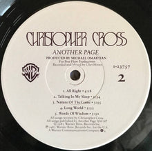 Charger l'image dans la galerie, Christopher Cross : Another Page (LP, Album, Win)