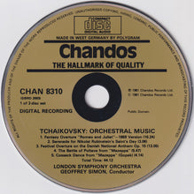 Laden Sie das Bild in den Galerie-Viewer, Pyotr Ilyich Tchaikovsky - London Symphony Orchestra, Geoffrey Simon : Orchestral Music (2xCD, Album, RE)