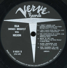Laden Sie das Bild in den Galerie-Viewer, Fitzgerald* - Riddle* : Ella Swings Brightly With Nelson (LP, Album, Mono, MGM)