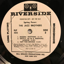 Load image into Gallery viewer, The Jazz Brothers feat. Chuck Mangione, Gap Mangione, Sal Nistico : Spring Fever (LP, Album, Mono, Promo)