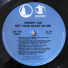 Charger l'image dans la galerie, Johnny Lee (3) : Bet Your Heart On Me (LP, Album, Club, CRC)