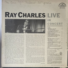 Load image into Gallery viewer, Ray Charles : Ray Charles Live In Concert (LP, Album, Club, Cap)