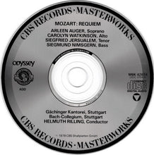 Load image into Gallery viewer, Wolfgang Amadeus Mozart, Arleen Auger, Carolyn Watkinson, Siegfried Jerusalem, Siegmund Nimsgern, Gächinger Kantorei Stuttgart, Bachcollegium Stuttgart, Helmuth Rilling : Requiem (CD, Album, RE)