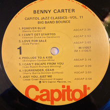 Laden Sie das Bild in den Galerie-Viewer, Benny Carter & Cootie Williams : Big Band Bounce (LP, Comp)