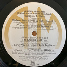 Laden Sie das Bild in den Galerie-Viewer, Various : A Night In Heaven (The Original Motion Picture Soundtrack) (LP, Comp, B P)