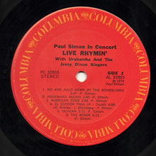 Laden Sie das Bild in den Galerie-Viewer, Paul Simon With Urubamba And The Jessy Dixon Singers : Paul Simon In Concert Live Rhymin' (LP, Album)