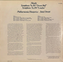 Load image into Gallery viewer, Haydn* - Antal Dorati, Philharmonia Hungarica : Symphony No. 103 ("Drum Roll") • Symphony No. 104 ("London") (LP, RE, RP)