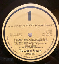 Load image into Gallery viewer, Haydn* - Antal Dorati, Philharmonia Hungarica : Symphony No. 103 ("Drum Roll") • Symphony No. 104 ("London") (LP, RE, RP)