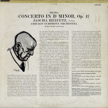 Load image into Gallery viewer, Heifetz*, Sibelius*, Chicago Symphony*, Walter Hendl : Violin Concerto (LP, Ind)