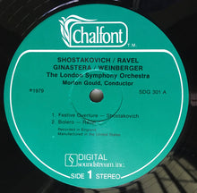 Load image into Gallery viewer, Shostakovich* / Ravel* / Ginastera* / Weinberger* - Morton Gould, London Symphony Orchestra : Festive Overture / Bolero / Estancia Ballet Suite (Complete) / Polka And Fugue From "Schwanda" (LP)