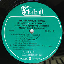Load image into Gallery viewer, Shostakovich* / Ravel* / Ginastera* / Weinberger* - Morton Gould, London Symphony Orchestra : Festive Overture / Bolero / Estancia Ballet Suite (Complete) / Polka And Fugue From "Schwanda" (LP)