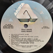Charger l'image dans la galerie, Paul Davis (3) : Cool Night (LP, Album, Mon)