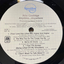 Charger l'image dans la galerie, Rita Coolidge : Anytime... Anywhere (LP, Album, RE, RM, KM )