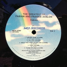 Load image into Gallery viewer, Frankie Avalon, Fabian (6) : The Greatest Of Frankie Avalon & Fabian (LP, Comp)