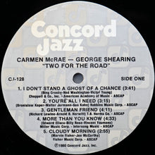 Laden Sie das Bild in den Galerie-Viewer, Carmen McRae - George Shearing : Two For The Road (LP, Album)