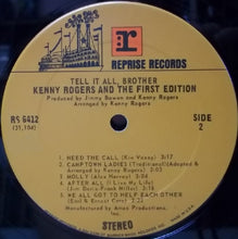 Laden Sie das Bild in den Galerie-Viewer, Kenny Rogers & The First Edition : Tell It All, Brother (LP, Album, RP, Pit)