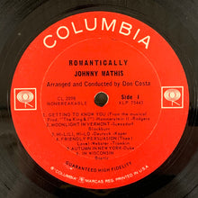 Load image into Gallery viewer, Johnny Mathis : Romantically (LP, Album, Mono, Ter)