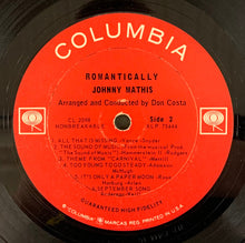 Load image into Gallery viewer, Johnny Mathis : Romantically (LP, Album, Mono, Ter)