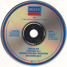 Load image into Gallery viewer, Mahler* - Chicago Symphony Orchestra, Sir Georg Solti* : Symphony No. 1 (CD, Album)