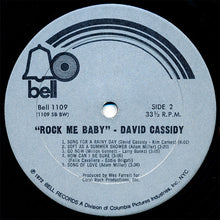 Load image into Gallery viewer, David Cassidy : Rock Me Baby (LP, Album)
