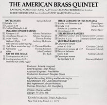 Load image into Gallery viewer, American Brass Quintet : Plays Renaissance, Elizabethan And Baroque Music (CD, Album)