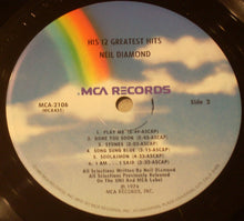 Laden Sie das Bild in den Galerie-Viewer, Neil Diamond : His 12 Greatest Hits (LP, Comp, Pin)