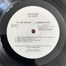 Laden Sie das Bild in den Galerie-Viewer, Commodores : In The Pocket (LP, Album, Promo)
