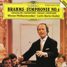 Load image into Gallery viewer, Brahms* • Wiener Philharmoniker • Carlo Maria Giulini : Symphonie No. 4 / Tragische Ouvertüre = Tragic Overture (CD, Album)