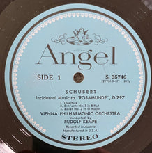 Load image into Gallery viewer, Schubert* / Gluck* : Mottl* / Rudolf Kempe / Vienna Philharmonic Orchestra* : Incidental Music To "Rosamunde" / Ballet Suite (LP)