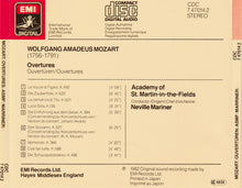 Load image into Gallery viewer, Mozart*, Neville Marriner*, Academy Of St. Martin-in-the-Fields* : Overtures (CD, Album, RE)