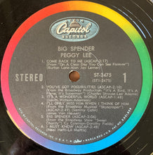 Laden Sie das Bild in den Galerie-Viewer, Peggy Lee : Big Spender (LP, Album, Scr)