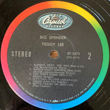 Laden Sie das Bild in den Galerie-Viewer, Peggy Lee : Big Spender (LP, Album, Scr)