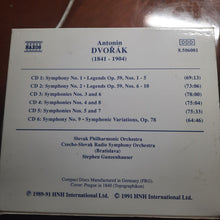 Charger l'image dans la galerie, Antonín Dvořák, Slovak Philharmonic Orchestra, Slovak Radio Symphony Orchestra, Stephen Gunzenhauser : Symphonies Nos. 1 - 9 / Legends Op. 59, Nos. 1 - 10 / Symphonic Variations, Op. 78 (6xCD + Box)
