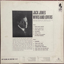 Laden Sie das Bild in den Galerie-Viewer, Jack Jones : Wives And Lovers (LP, Album, Mono)