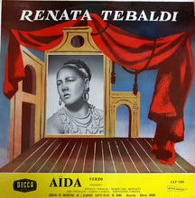 Laden Sie das Bild in den Galerie-Viewer, Verdi* / Renata Tebaldi - Mario del Monaco - Ebe Stignani - Dario Caselli - Fernando Corena, Chœurs* Et Orchestre De L'Académie Sainte-Cécile De Rome* - Direction : Alberto Erede : Aïda (Extraits) (LP, Mono)