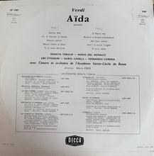 Laden Sie das Bild in den Galerie-Viewer, Verdi* / Renata Tebaldi - Mario del Monaco - Ebe Stignani - Dario Caselli - Fernando Corena, Chœurs* Et Orchestre De L'Académie Sainte-Cécile De Rome* - Direction : Alberto Erede : Aïda (Extraits) (LP, Mono)