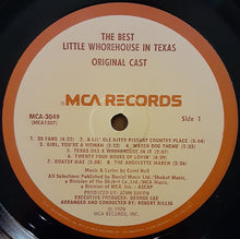 Load image into Gallery viewer, Original Cast*, Carol Hall (4) : The Best Little Whorehouse In Texas (LP, Album, Pin)