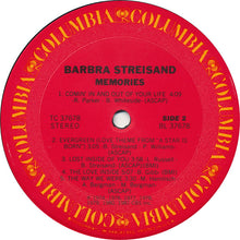 Load image into Gallery viewer, Barbra Streisand : Memories (LP, Comp)