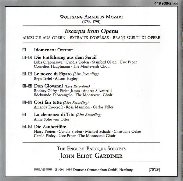 Buy Mozart*, Gardiner* : Operas (CD, Comp) Online for a great