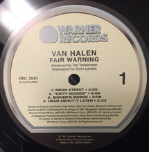 Load image into Gallery viewer, Van Halen : Fair Warning (LP, Album, RE, RM, 180)