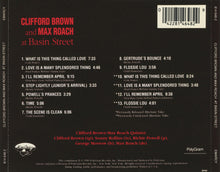 Laden Sie das Bild in den Galerie-Viewer, Clifford Brown And Max Roach : At Basin Street (CD, Album, RE, RM)