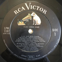 Charger l'image dans la galerie, Pedro Vargas : Pedro Vargas Sings (LP, Comp)