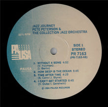 Load image into Gallery viewer, Pete Petersen & The Collection Jazz Orchestra Featuring Ashley Alexander (2) : Jazz Journey (LP, Album)