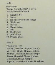 Load image into Gallery viewer, Meredith Monk : Songs From The Hill / Tablet (LP, Album)